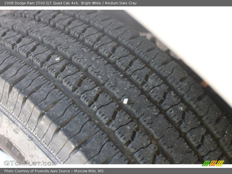 Bright White / Medium Slate Gray 2008 Dodge Ram 3500 SLT Quad Cab 4x4