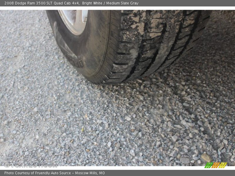 Bright White / Medium Slate Gray 2008 Dodge Ram 3500 SLT Quad Cab 4x4