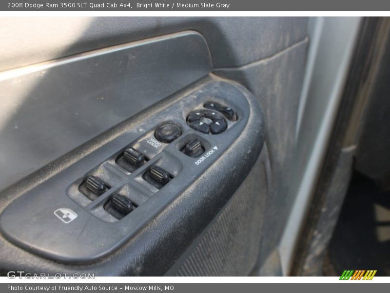 Bright White / Medium Slate Gray 2008 Dodge Ram 3500 SLT Quad Cab 4x4