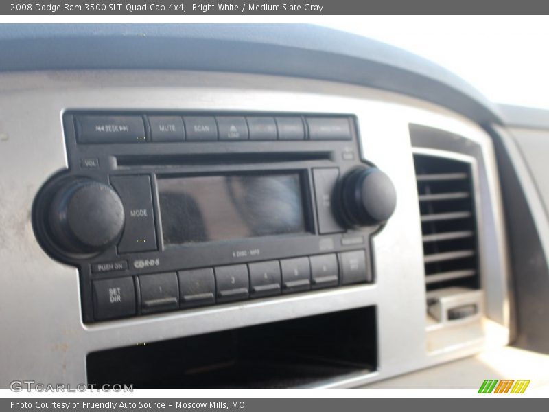 Bright White / Medium Slate Gray 2008 Dodge Ram 3500 SLT Quad Cab 4x4