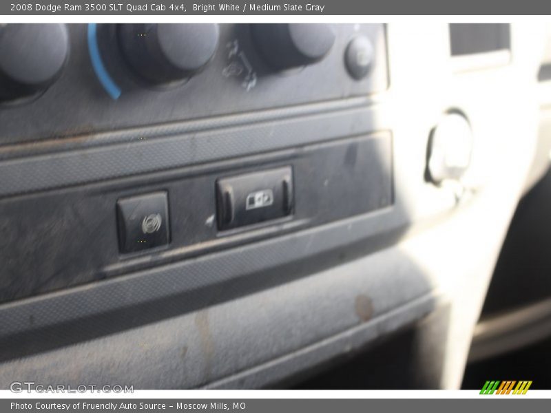 Bright White / Medium Slate Gray 2008 Dodge Ram 3500 SLT Quad Cab 4x4