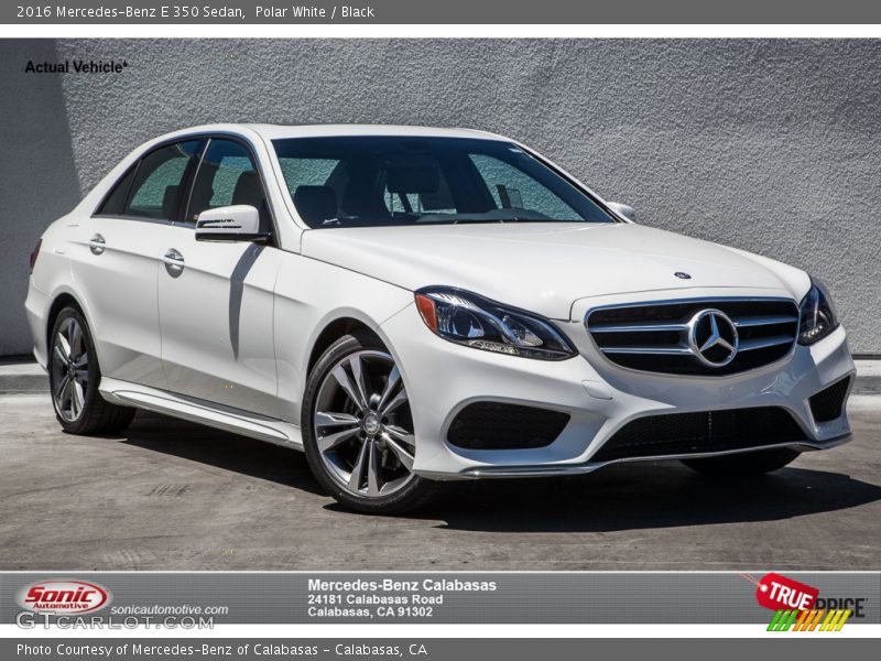 Polar White / Black 2016 Mercedes-Benz E 350 Sedan