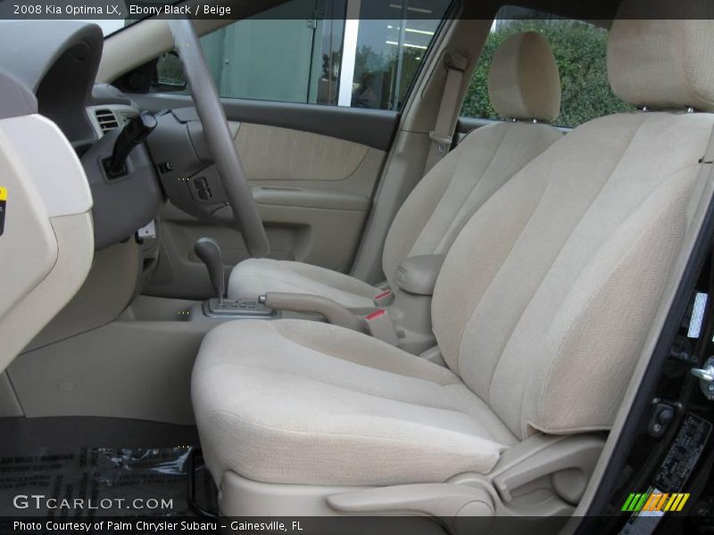 Ebony Black / Beige 2008 Kia Optima LX