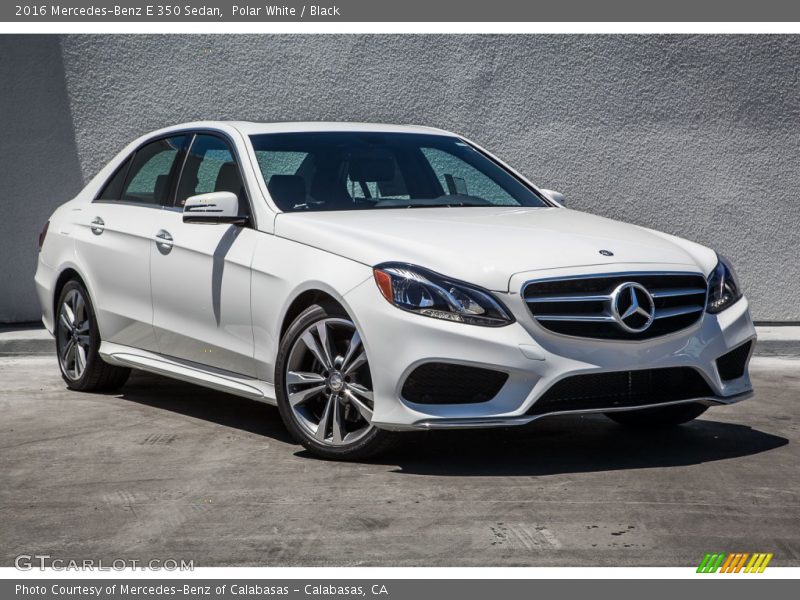 Polar White / Black 2016 Mercedes-Benz E 350 Sedan