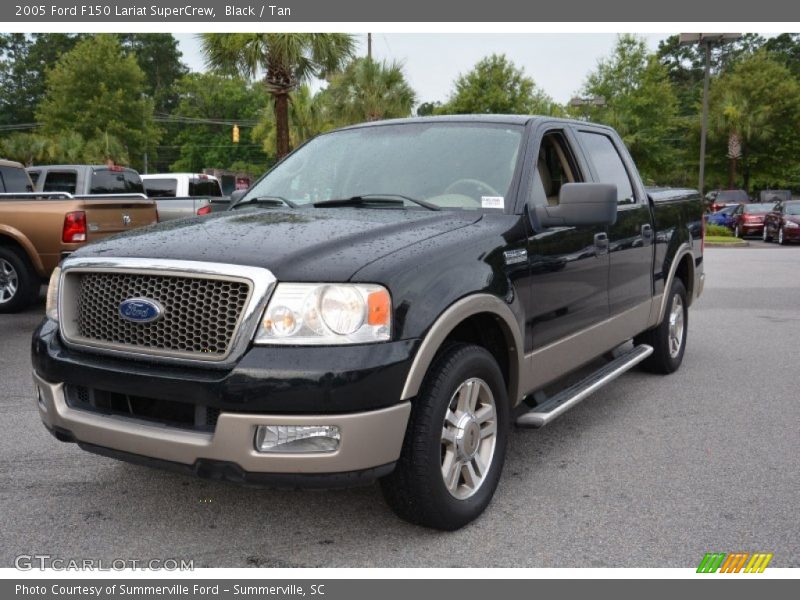 Black / Tan 2005 Ford F150 Lariat SuperCrew