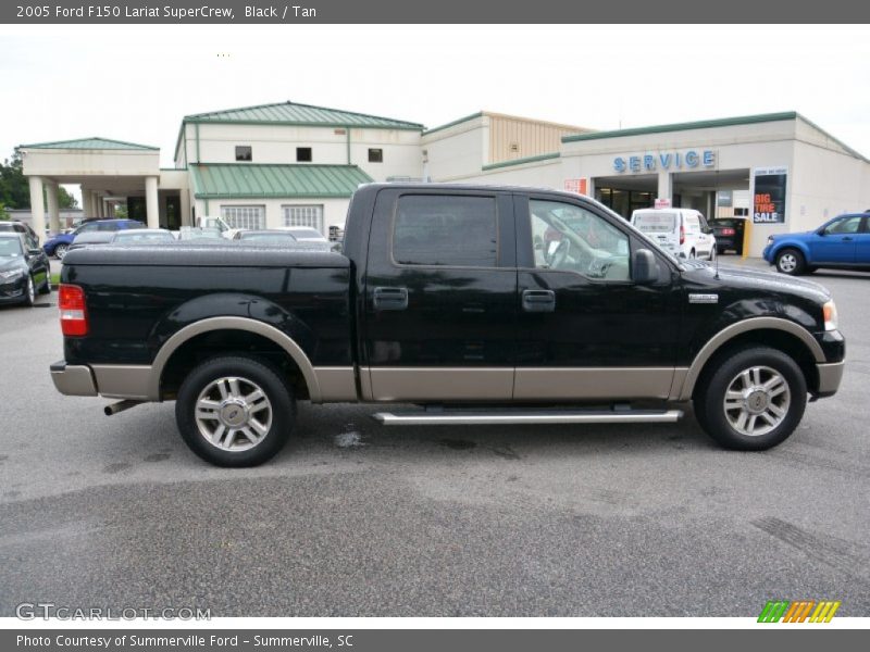 Black / Tan 2005 Ford F150 Lariat SuperCrew