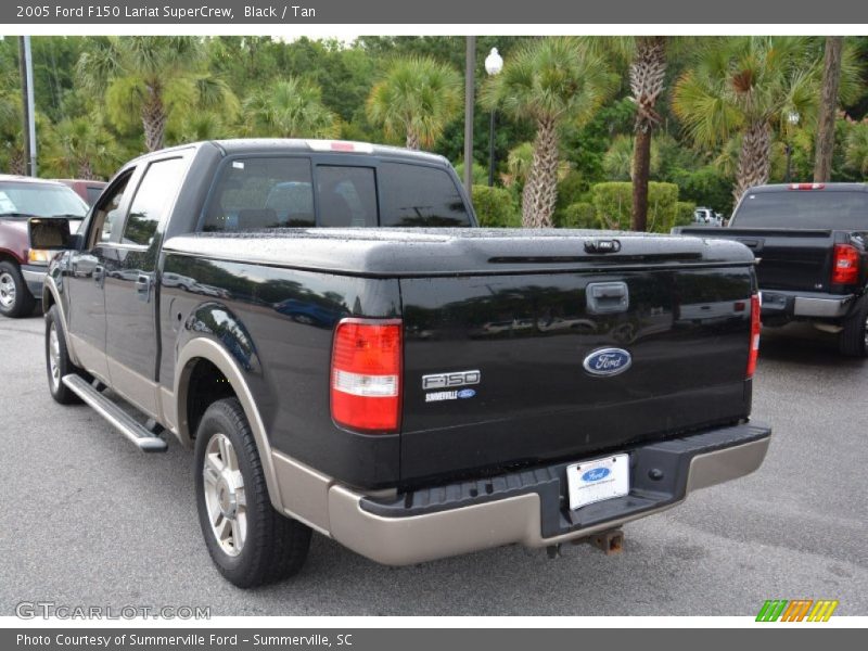 Black / Tan 2005 Ford F150 Lariat SuperCrew