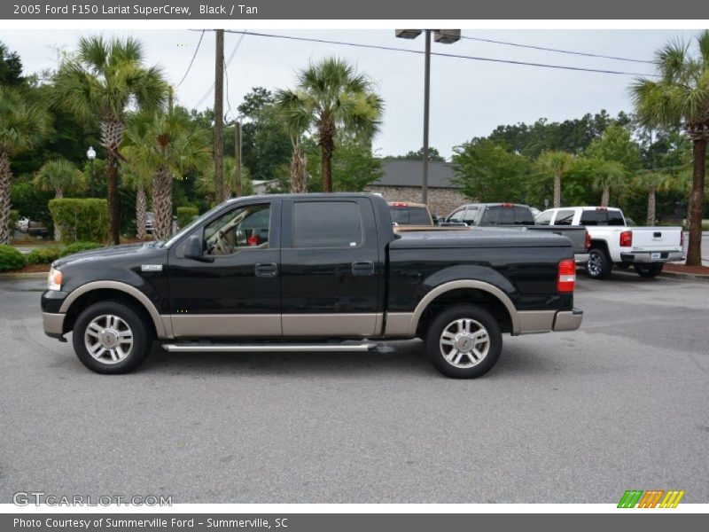 Black / Tan 2005 Ford F150 Lariat SuperCrew