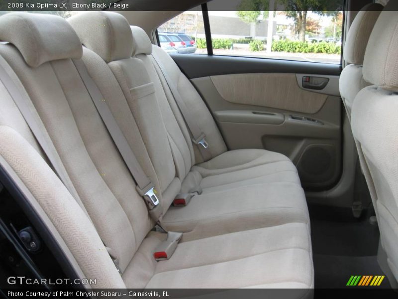 Ebony Black / Beige 2008 Kia Optima LX
