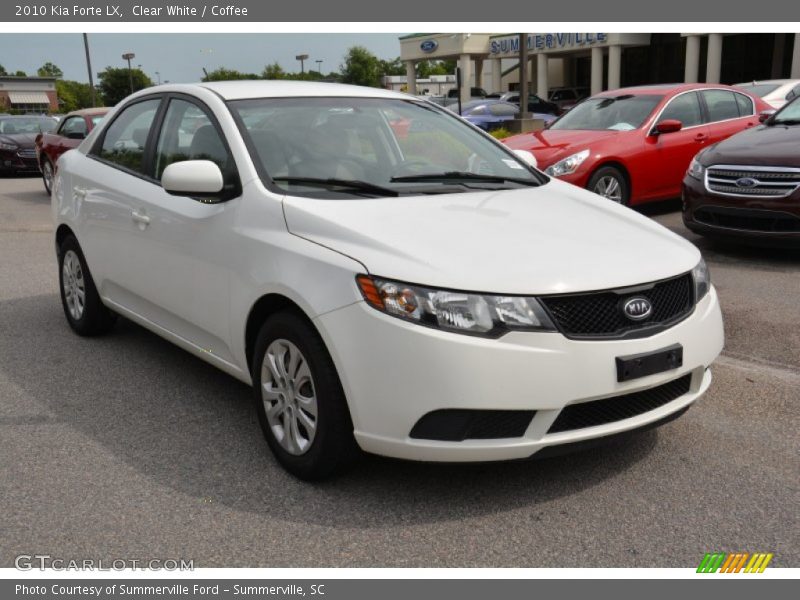 Clear White / Coffee 2010 Kia Forte LX