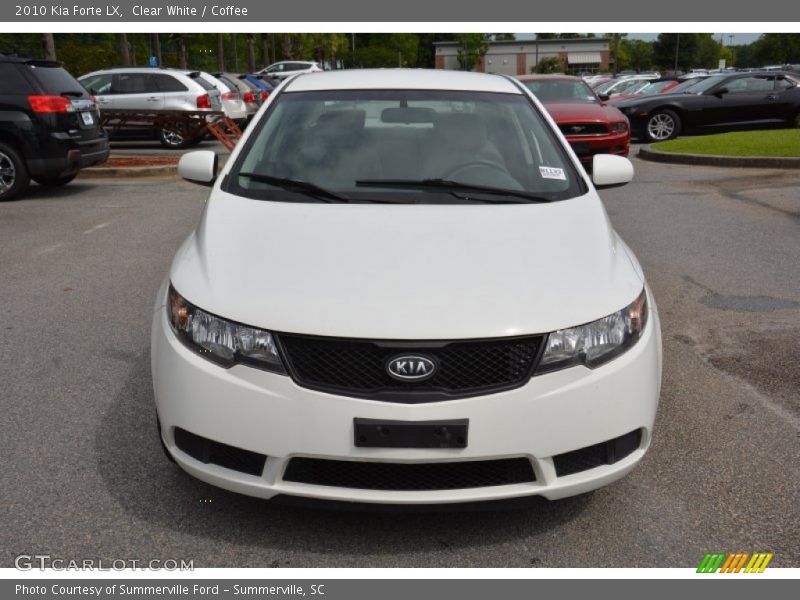 Clear White / Coffee 2010 Kia Forte LX