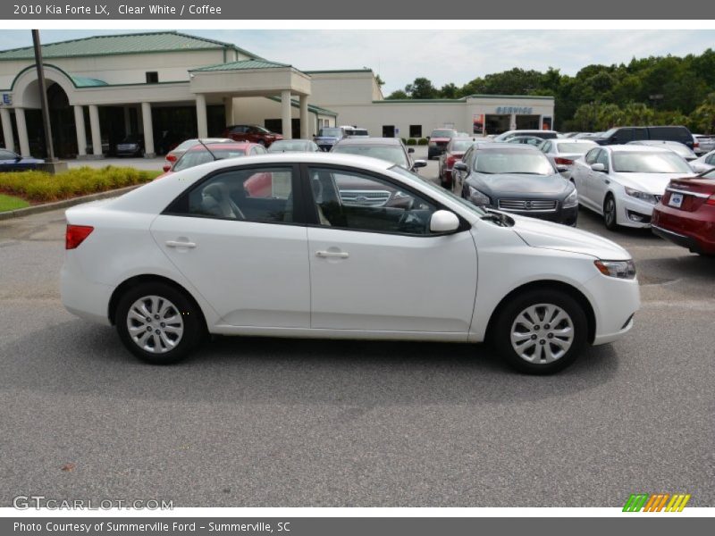 Clear White / Coffee 2010 Kia Forte LX