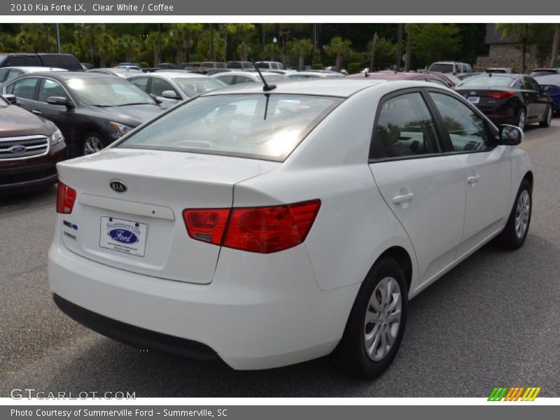 Clear White / Coffee 2010 Kia Forte LX