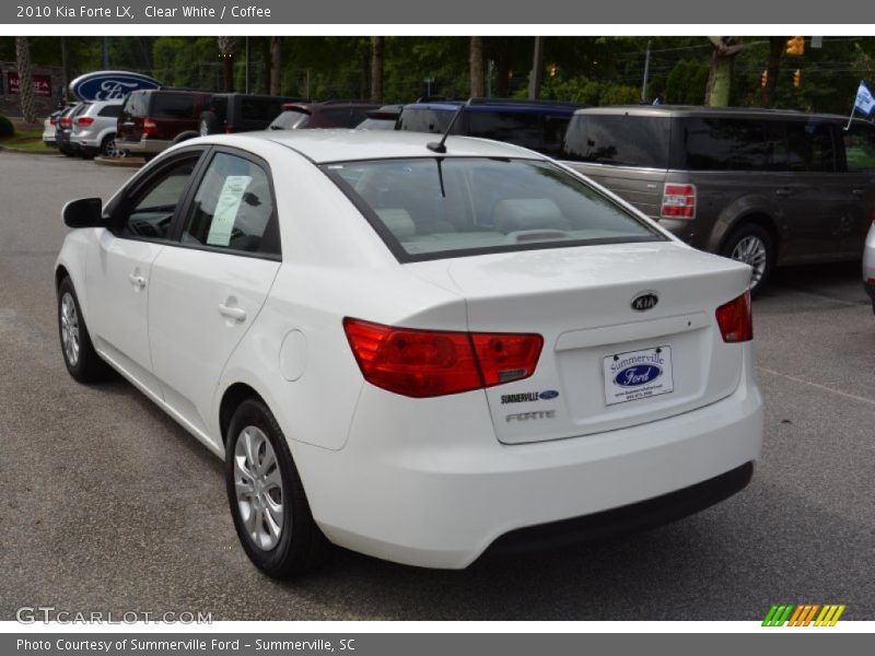 Clear White / Coffee 2010 Kia Forte LX