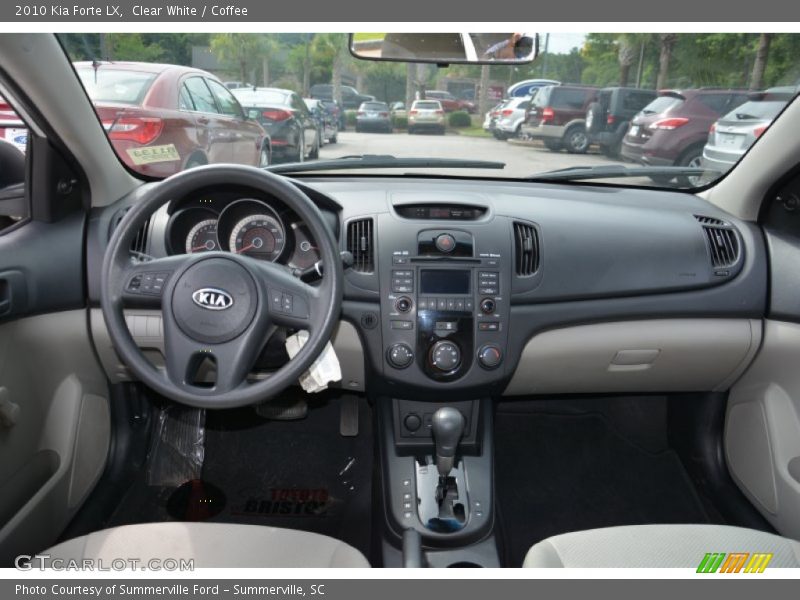 Clear White / Coffee 2010 Kia Forte LX