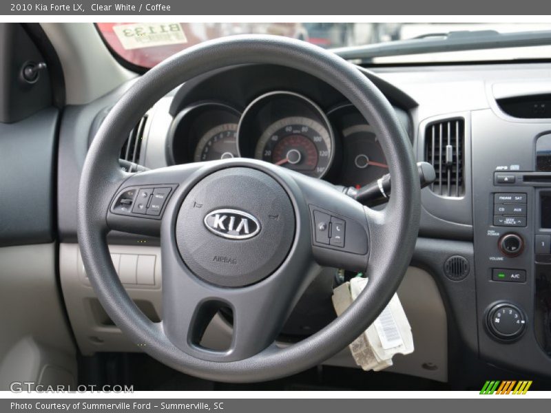 Clear White / Coffee 2010 Kia Forte LX