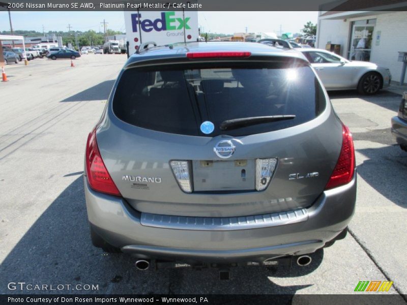 Platinum Pearl Metallic / Cafe Latte 2006 Nissan Murano SE AWD