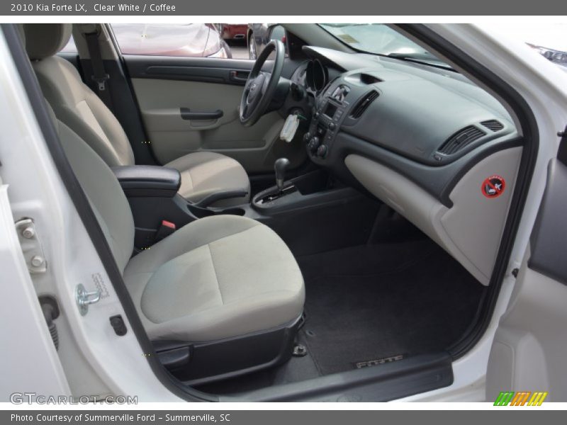 Clear White / Coffee 2010 Kia Forte LX