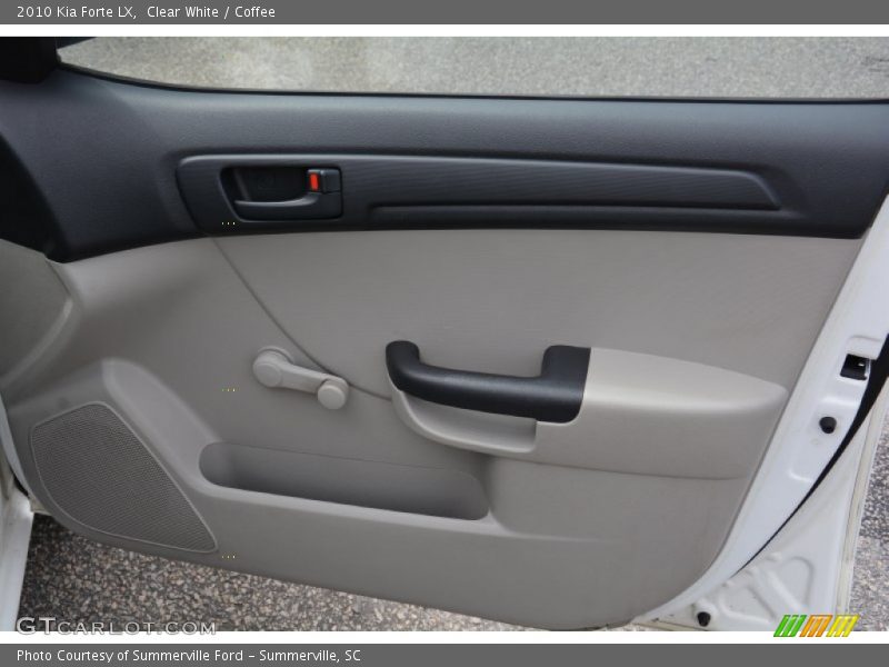 Clear White / Coffee 2010 Kia Forte LX
