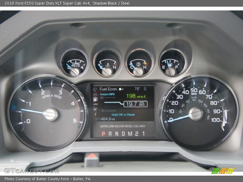  2016 F250 Super Duty XLT Super Cab 4x4 XLT Super Cab 4x4 Gauges