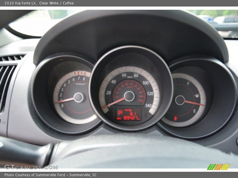 Clear White / Coffee 2010 Kia Forte LX