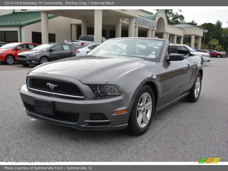 Sterling Gray / Charcoal Black 2014 Ford Mustang V6 Convertible