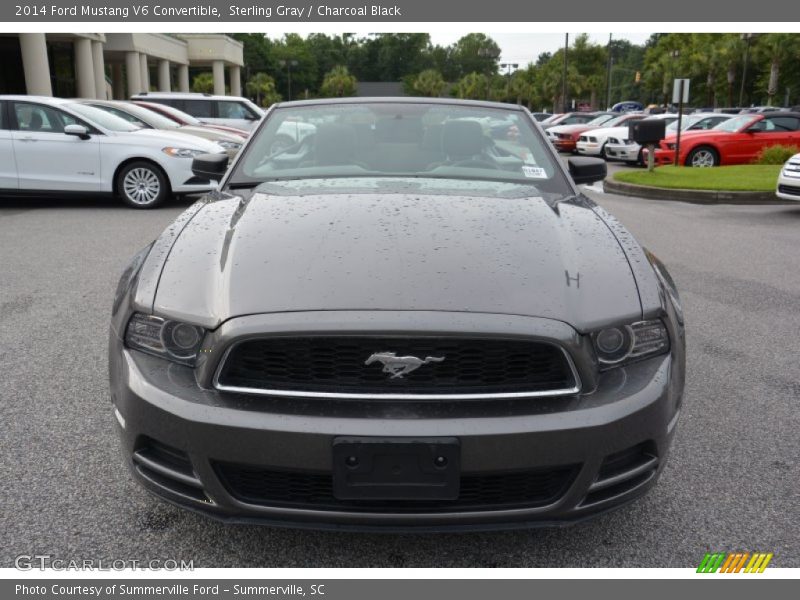 Sterling Gray / Charcoal Black 2014 Ford Mustang V6 Convertible