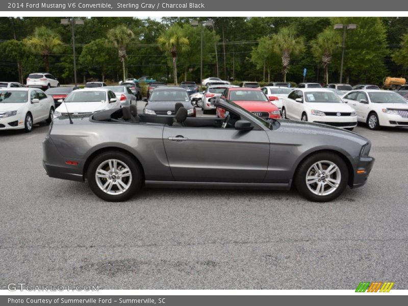 Sterling Gray / Charcoal Black 2014 Ford Mustang V6 Convertible