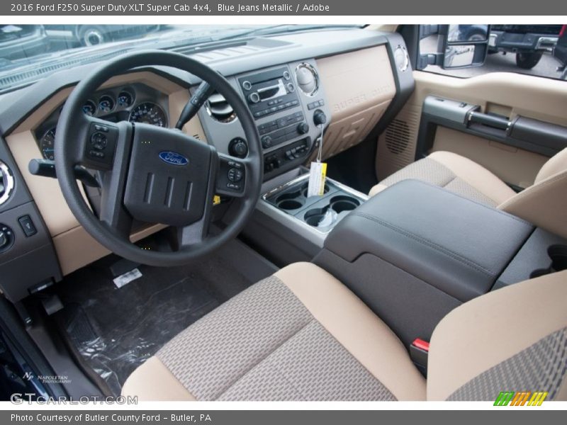 Blue Jeans Metallic / Adobe 2016 Ford F250 Super Duty XLT Super Cab 4x4