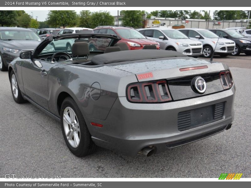 Sterling Gray / Charcoal Black 2014 Ford Mustang V6 Convertible