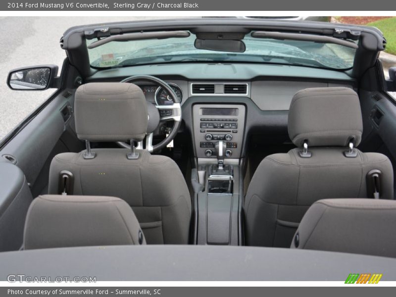 Sterling Gray / Charcoal Black 2014 Ford Mustang V6 Convertible