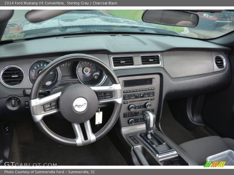 Sterling Gray / Charcoal Black 2014 Ford Mustang V6 Convertible