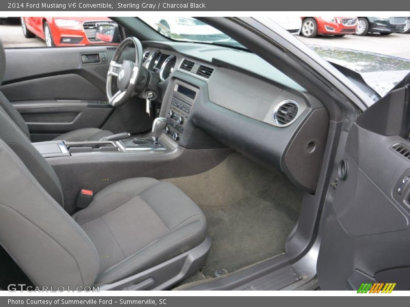 Sterling Gray / Charcoal Black 2014 Ford Mustang V6 Convertible