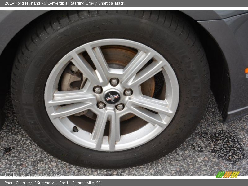 Sterling Gray / Charcoal Black 2014 Ford Mustang V6 Convertible
