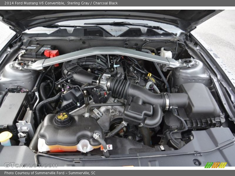 Sterling Gray / Charcoal Black 2014 Ford Mustang V6 Convertible
