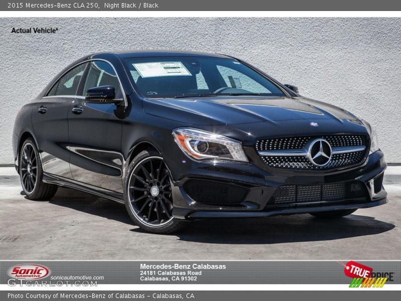 Night Black / Black 2015 Mercedes-Benz CLA 250