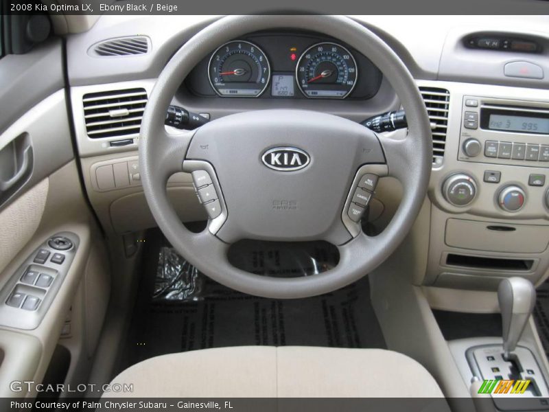 Ebony Black / Beige 2008 Kia Optima LX