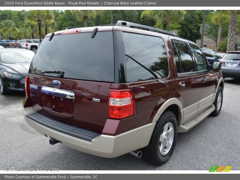 Royal Red Metallic / Charcoal Black Leather/Camel 2009 Ford Expedition Eddie Bauer