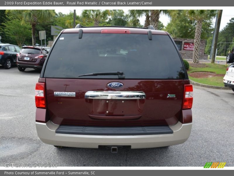 Royal Red Metallic / Charcoal Black Leather/Camel 2009 Ford Expedition Eddie Bauer