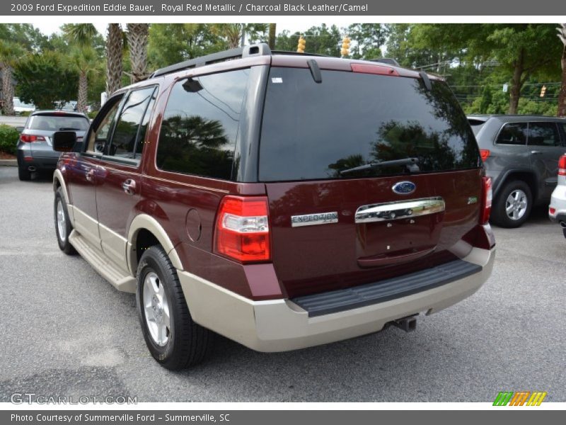 Royal Red Metallic / Charcoal Black Leather/Camel 2009 Ford Expedition Eddie Bauer