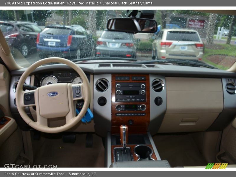Royal Red Metallic / Charcoal Black Leather/Camel 2009 Ford Expedition Eddie Bauer