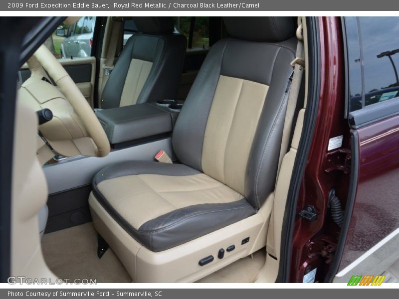 Royal Red Metallic / Charcoal Black Leather/Camel 2009 Ford Expedition Eddie Bauer