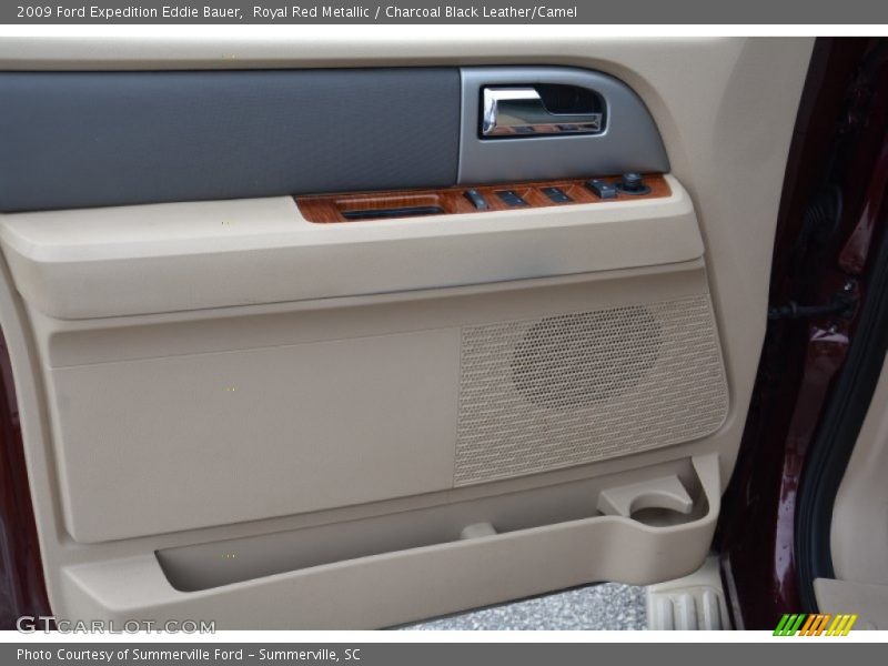 Royal Red Metallic / Charcoal Black Leather/Camel 2009 Ford Expedition Eddie Bauer
