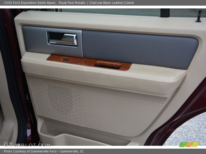 Royal Red Metallic / Charcoal Black Leather/Camel 2009 Ford Expedition Eddie Bauer