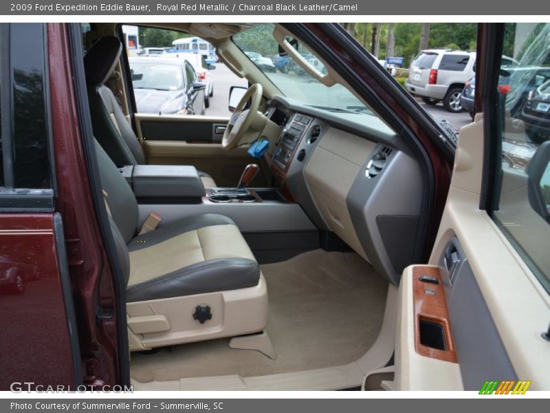 Royal Red Metallic / Charcoal Black Leather/Camel 2009 Ford Expedition Eddie Bauer