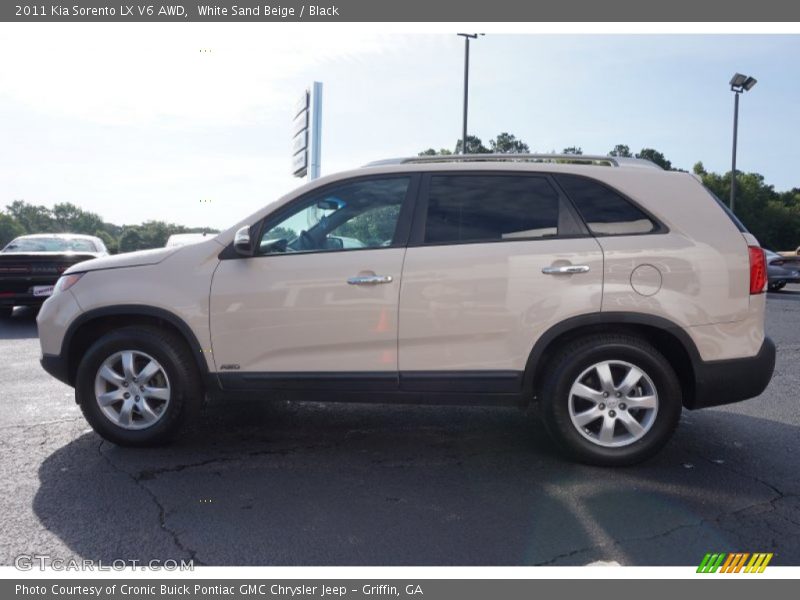 White Sand Beige / Black 2011 Kia Sorento LX V6 AWD
