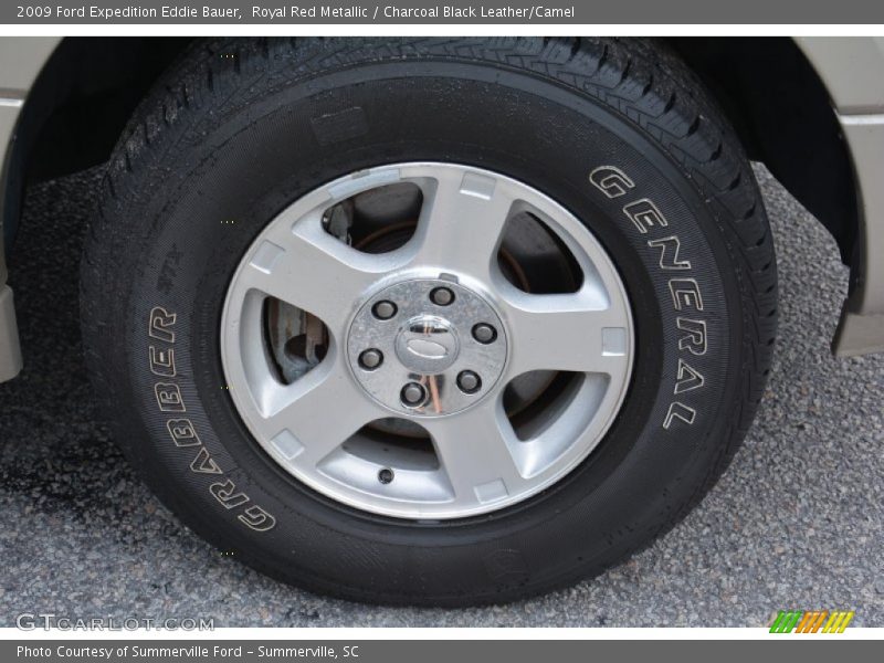 Royal Red Metallic / Charcoal Black Leather/Camel 2009 Ford Expedition Eddie Bauer