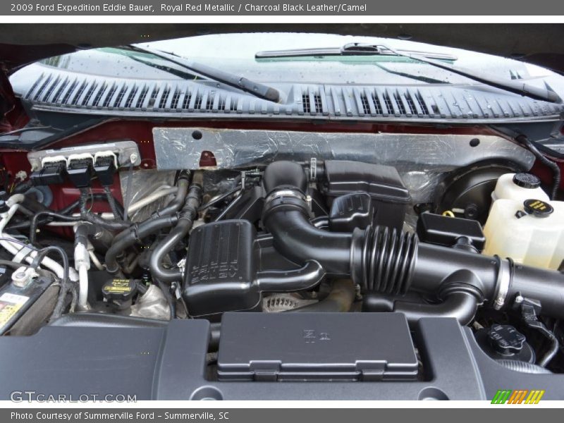 Royal Red Metallic / Charcoal Black Leather/Camel 2009 Ford Expedition Eddie Bauer