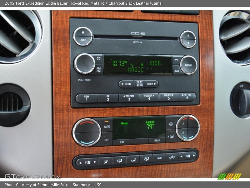 Royal Red Metallic / Charcoal Black Leather/Camel 2009 Ford Expedition Eddie Bauer