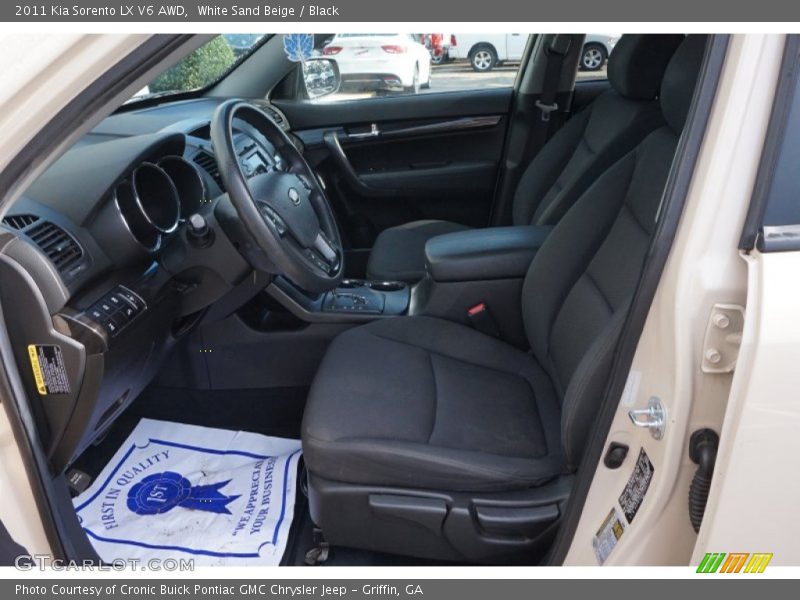 White Sand Beige / Black 2011 Kia Sorento LX V6 AWD